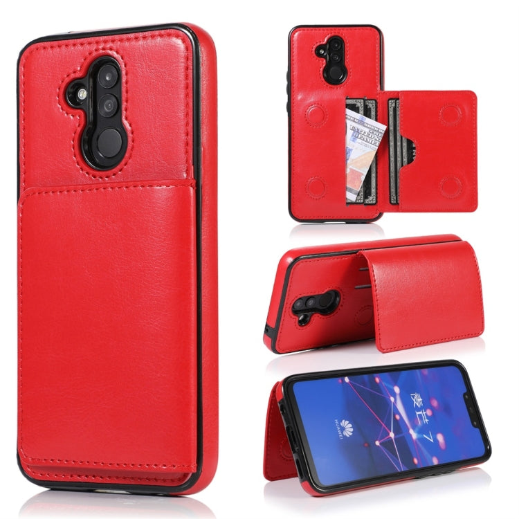 For Huawei Mate 20 Lite Shockproof PU + TPU Protective Case with Card Slots & Holder
