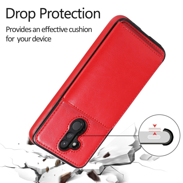 For Huawei Mate 20 Lite Shockproof PU + TPU Protective Case with Card Slots & Holder