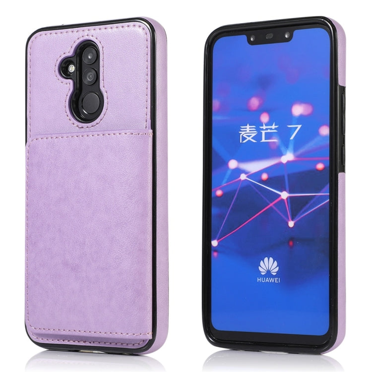 For Huawei Mate 20 Lite Shockproof PU + TPU Protective Case with Card Slots & Holder