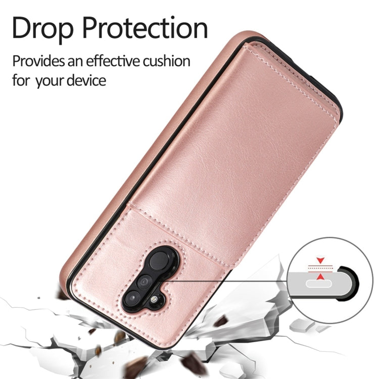 For Huawei Mate 20 Lite Shockproof PU + TPU Protective Case with Card Slots & Holder
