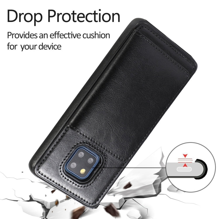 For Huawei Mate 20 Pro Shockproof PU + TPU Protective Case with Card Slots & Holder