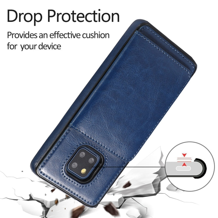 For Huawei Mate 20 Pro Shockproof PU + TPU Protective Case with Card Slots & Holder