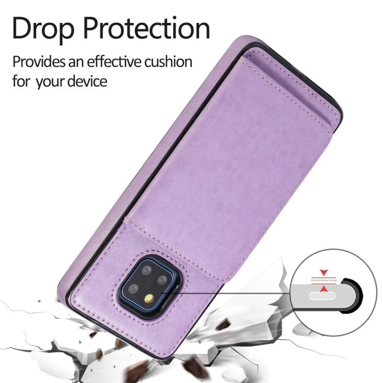 For Huawei Mate 20 Pro Shockproof PU + TPU Protective Case with Card Slots & Holder