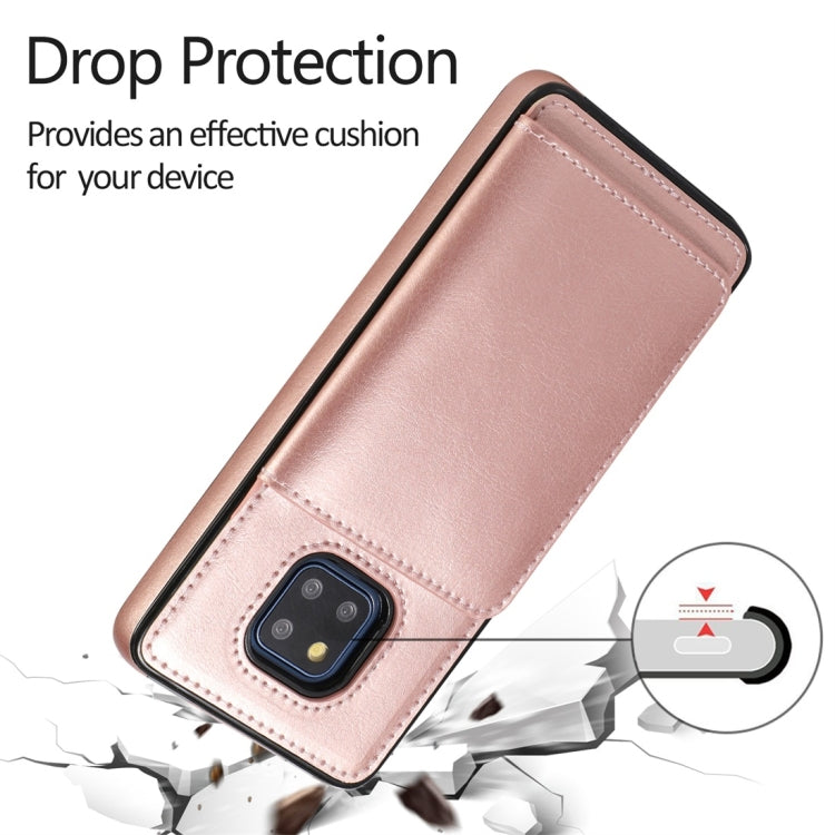 For Huawei Mate 20 Pro Shockproof PU + TPU Protective Case with Card Slots & Holder