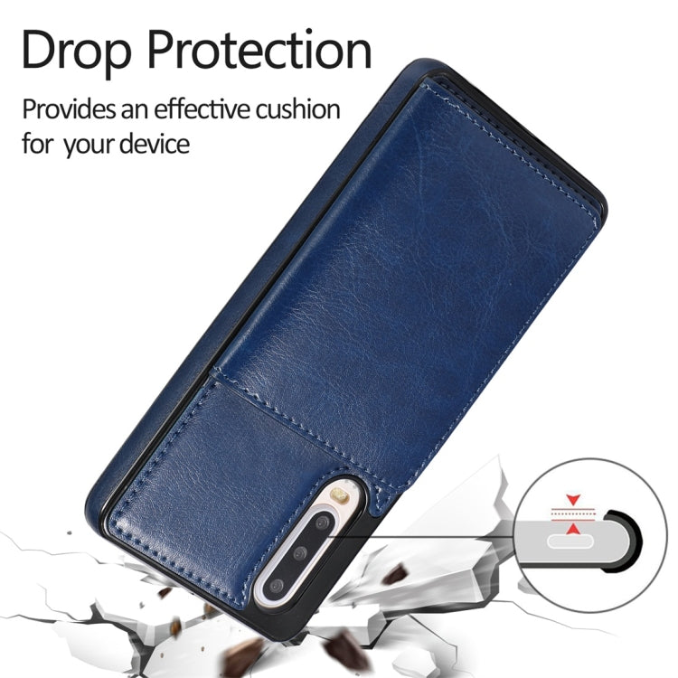 For Huawei P30 Shockproof PU + TPU Protective Case with Card Slots & Holder