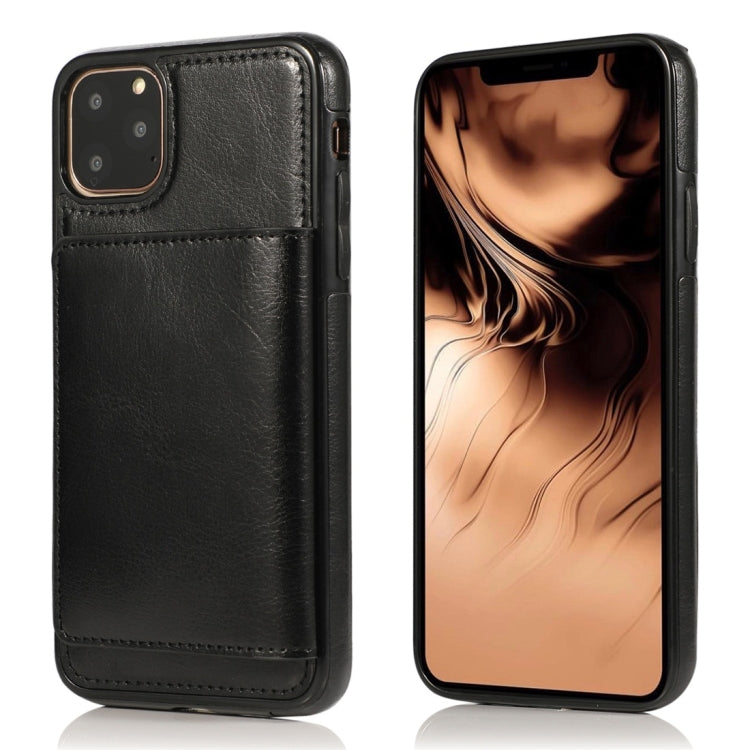 For iPhone 11 Pro Shockproof PU + TPU Protective Case with Card Slots & Holder