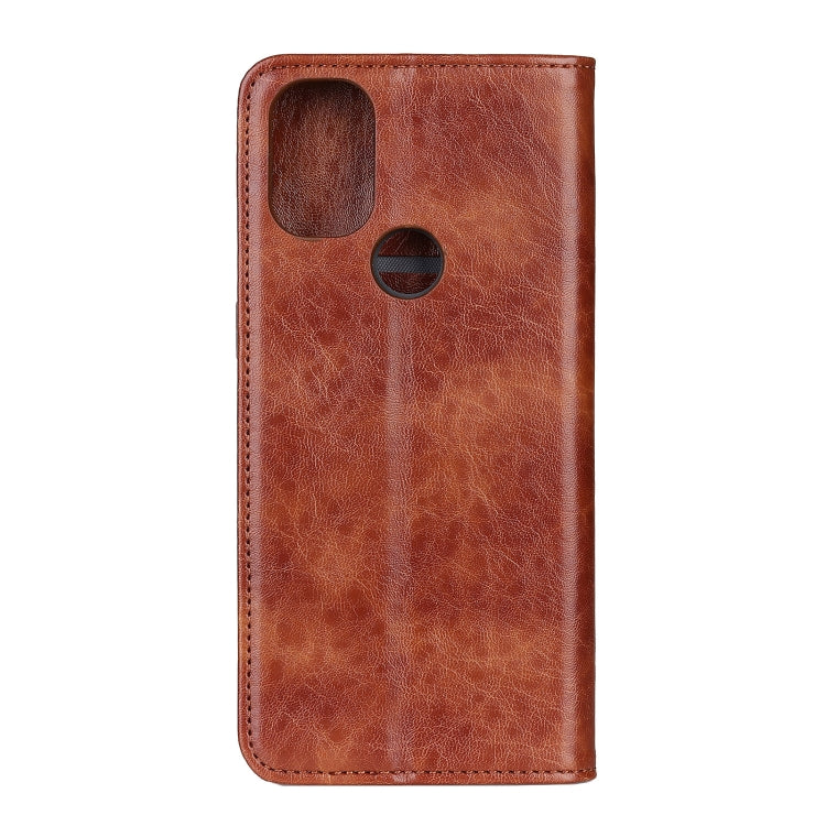 For OnePlus Nord N100 Magnetic Crazy Horse Texture Horizontal Flip Leather Case with Holder & Card Slots & Wallet
