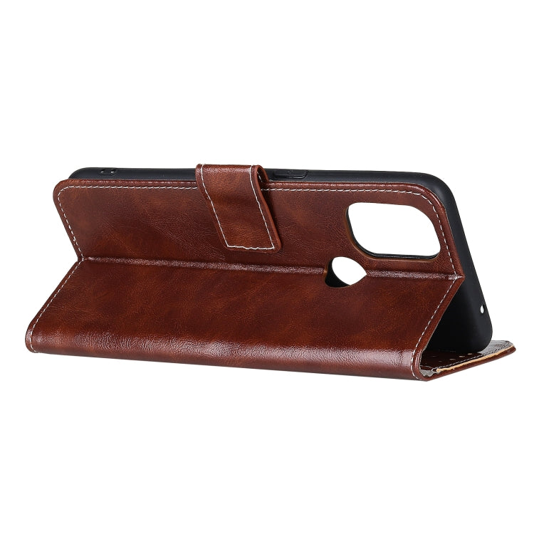 For OnePlus Nord N100 Retro Crazy Horse Texture Horizontal Flip Leather Case with Holder & Card Slots & Photo Frame & Wallet