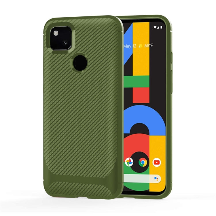 For Google 4A Carbon Fiber Texture Shockproof TPU Protective Case