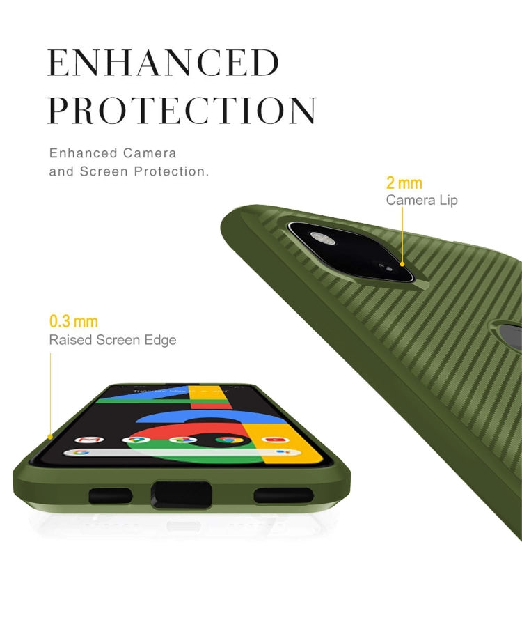 For Google 4A Carbon Fiber Texture Shockproof TPU Protective Case