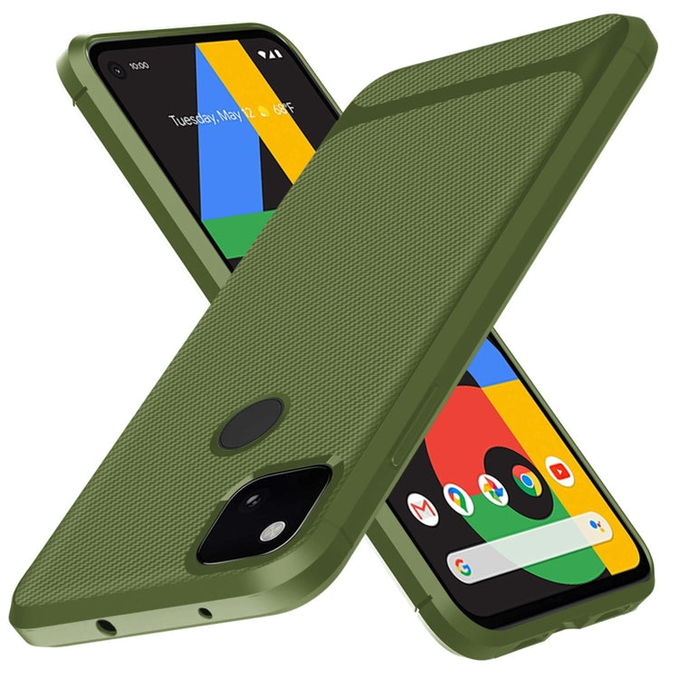 For Google 4A Carbon Fiber Texture Shockproof TPU Protective Case