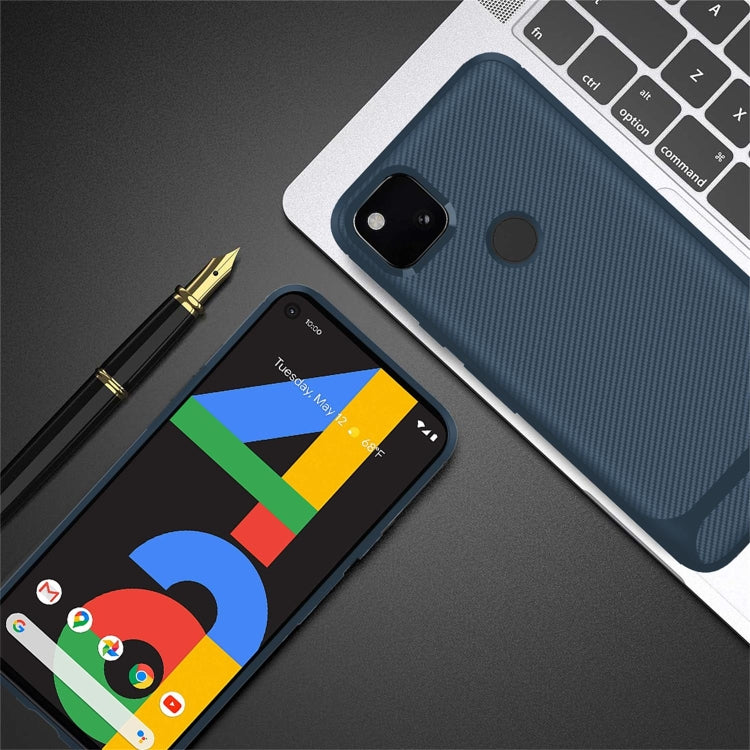 For Google 4A Carbon Fiber Texture Shockproof TPU Protective Case
