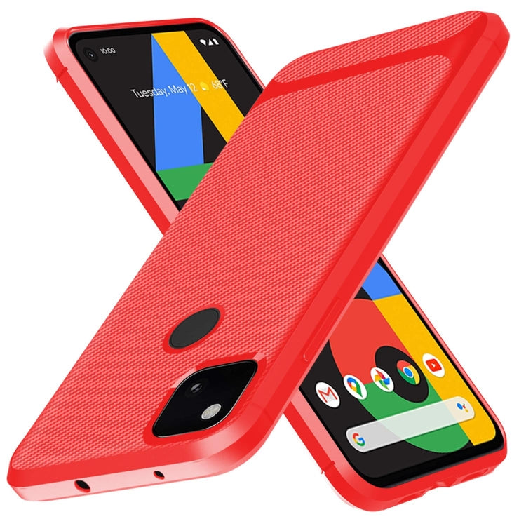 For Google 4A Carbon Fiber Texture Shockproof TPU Protective Case