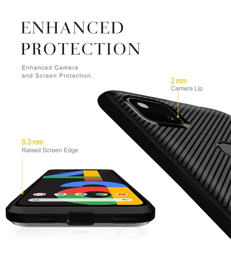For Google 4A Carbon Fiber Texture Shockproof TPU Protective Case