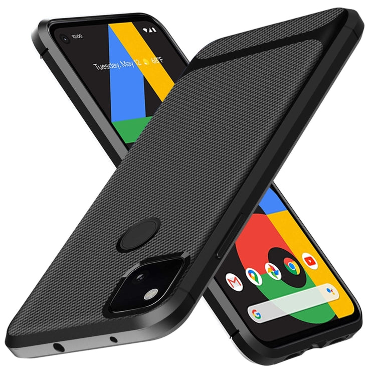 For Google 4A Carbon Fiber Texture Shockproof TPU Protective Case
