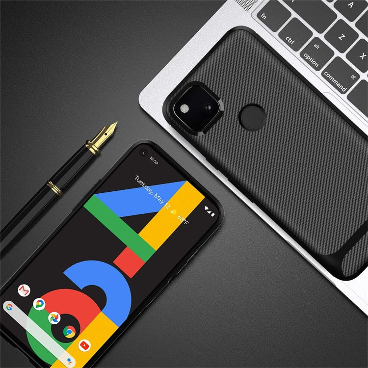 For Google 4A Carbon Fiber Texture Shockproof TPU Protective Case