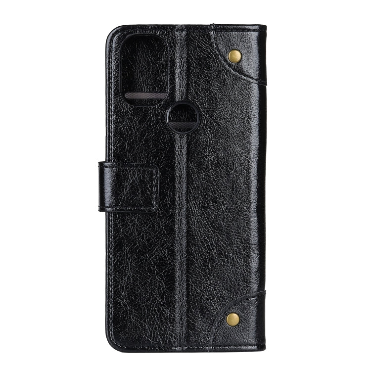 For OnePlus Nord N100 Copper Buckle Nappa Texture Horizontal Flip Leather Case with Holder & Card Slots & Wallet