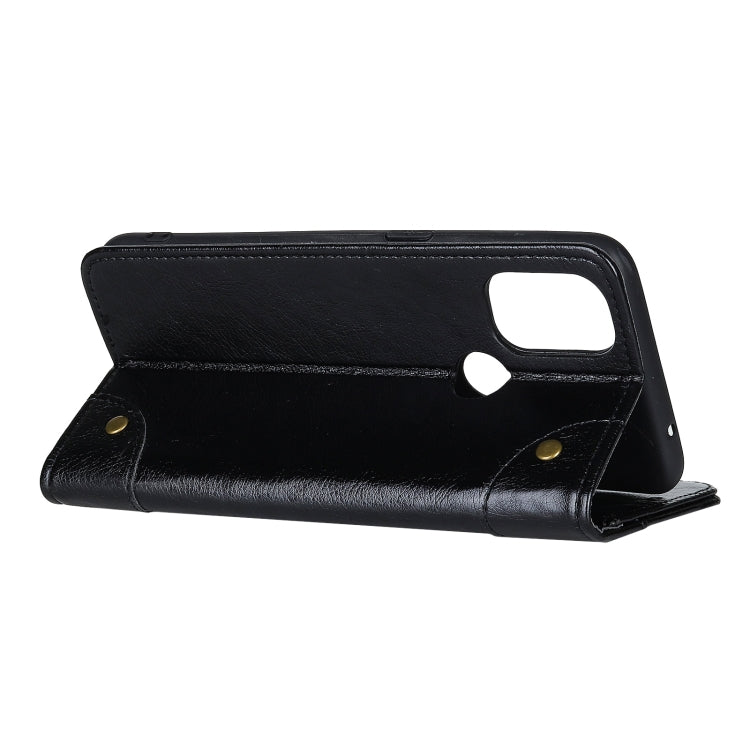 For OnePlus Nord N100 Copper Buckle Nappa Texture Horizontal Flip Leather Case with Holder & Card Slots & Wallet