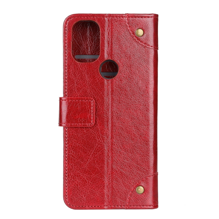 For OnePlus Nord N100 Copper Buckle Nappa Texture Horizontal Flip Leather Case with Holder & Card Slots & Wallet