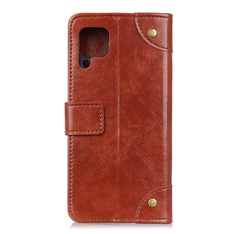 For Samsung Galaxy A21 Copper Buckle Nappa Texture Horizontal Flip Leather Case with Holder & Card Slots & Wallet