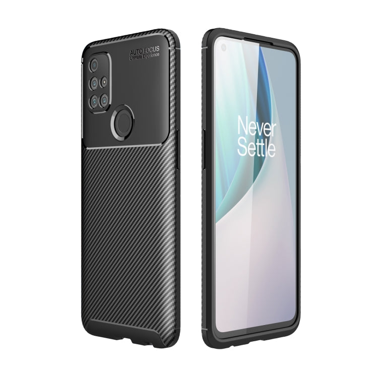 For OnePlus Nord N10 5G Carbon Fiber Texture Shockproof TPU Case