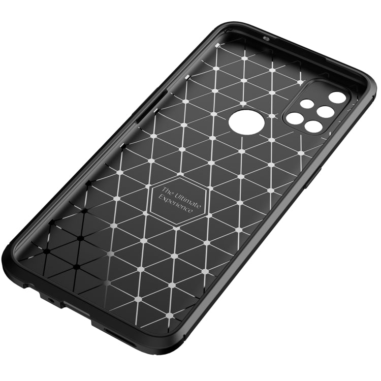 For OnePlus Nord N10 5G Carbon Fiber Texture Shockproof TPU Case