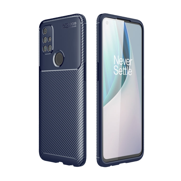 For OnePlus Nord N10 5G Carbon Fiber Texture Shockproof TPU Case