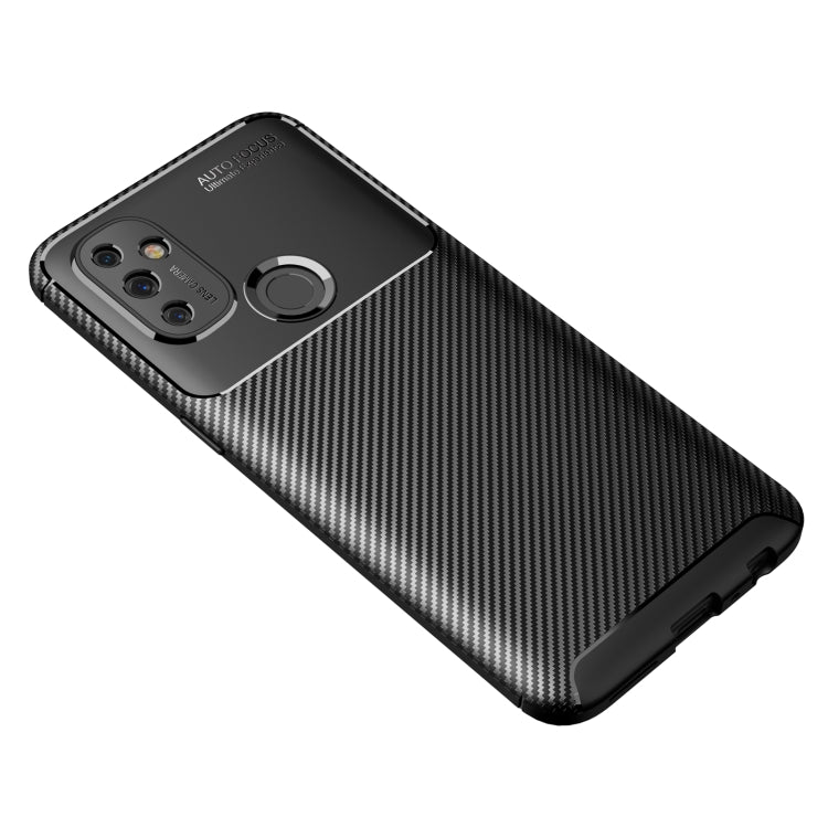 For OnePlus Nord N100 Carbon Fiber Texture Shockproof TPU Case