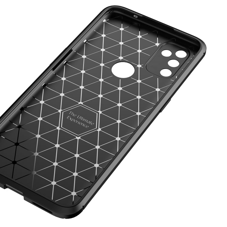 For OnePlus Nord N100 Carbon Fiber Texture Shockproof TPU Case