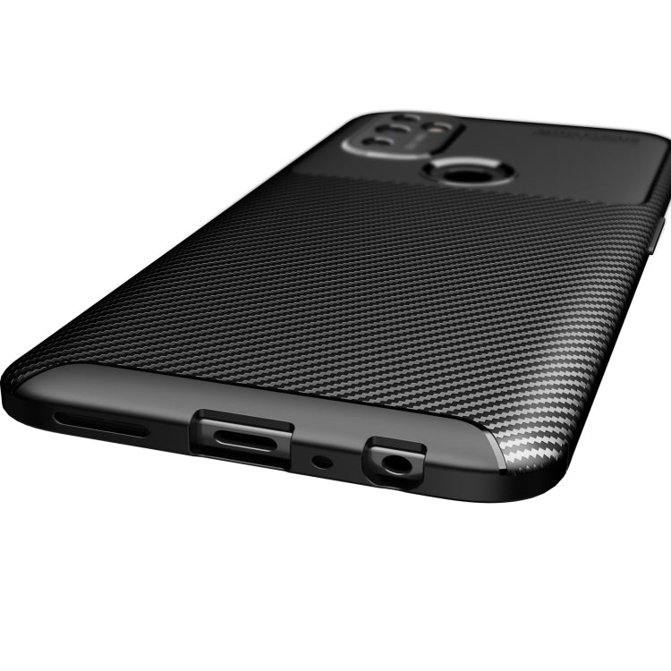 For OnePlus Nord N100 Carbon Fiber Texture Shockproof TPU Case
