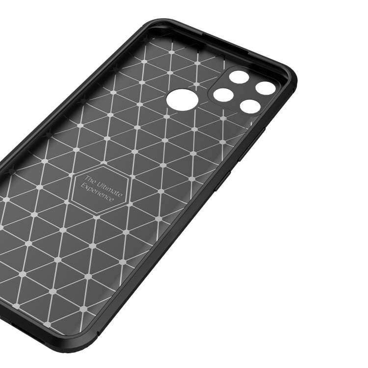 For OPPO A15 Carbon Fiber Texture Shockproof TPU Case