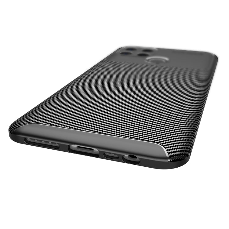 For OPPO A15 Carbon Fiber Texture Shockproof TPU Case
