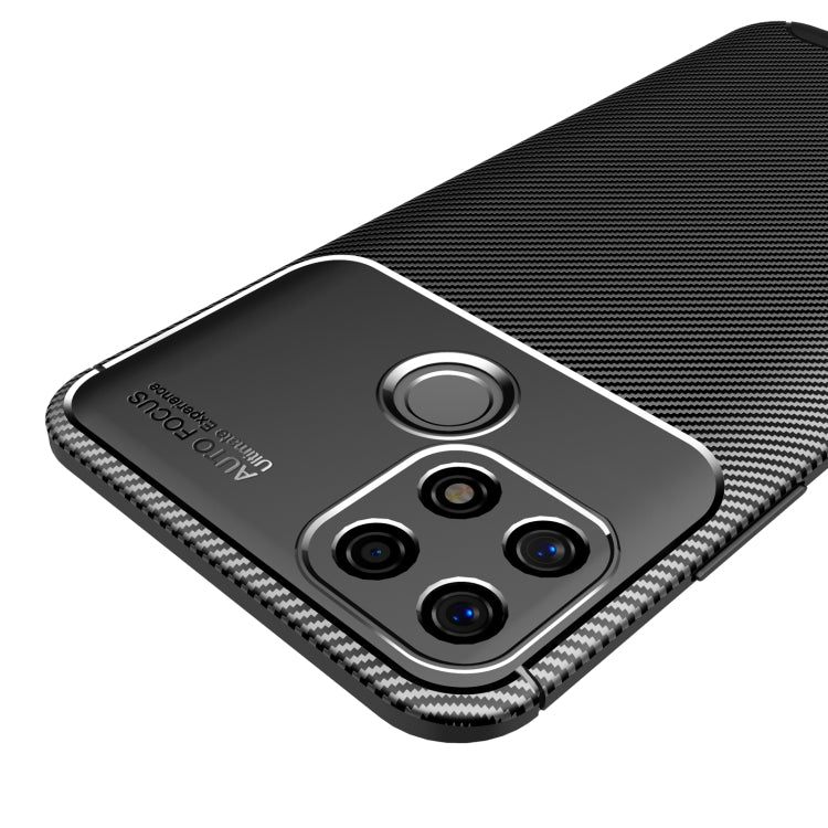 For OPPO A15 Carbon Fiber Texture Shockproof TPU Case