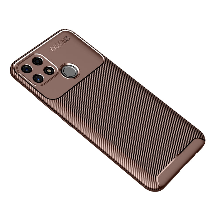 For OPPO A15 Carbon Fiber Texture Shockproof TPU Case