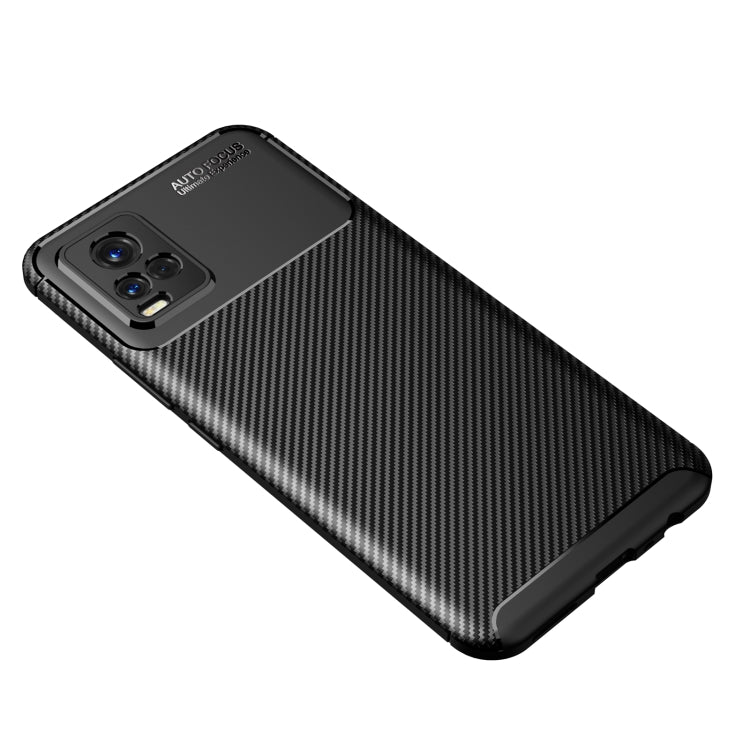 For vivo V20 Carbon Fiber Texture Shockproof TPU Case