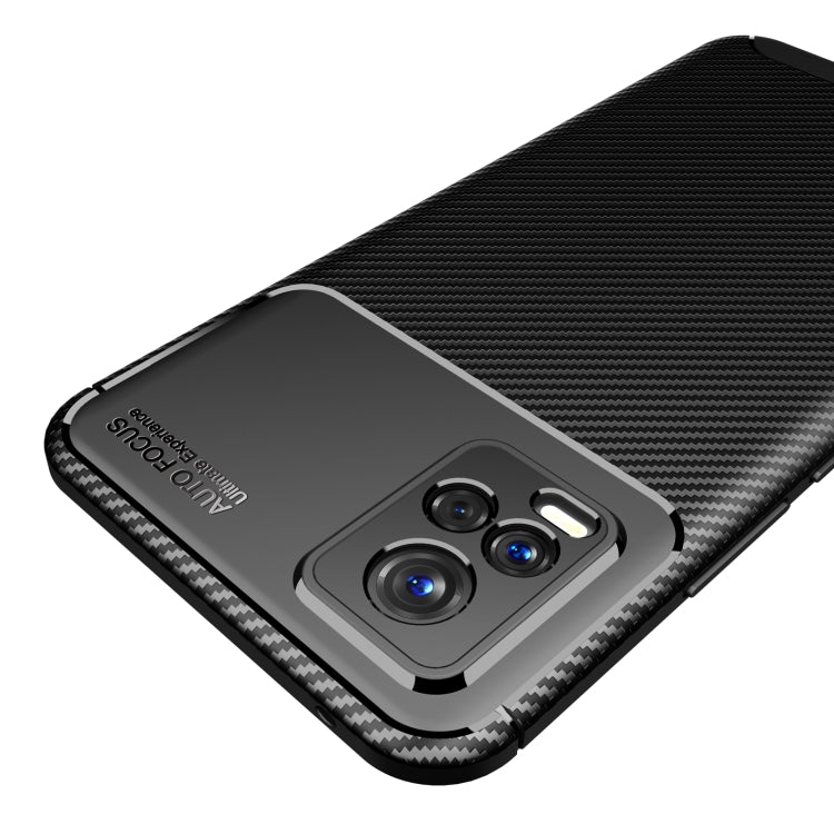 For vivo V20 Carbon Fiber Texture Shockproof TPU Case
