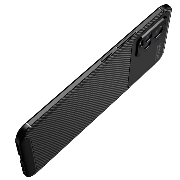 For vivo V20 Carbon Fiber Texture Shockproof TPU Case