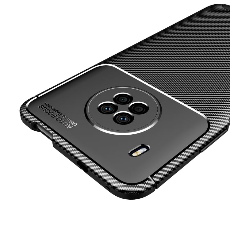 For Huawei Y9a Carbon Fiber Texture Shockproof TPU Case