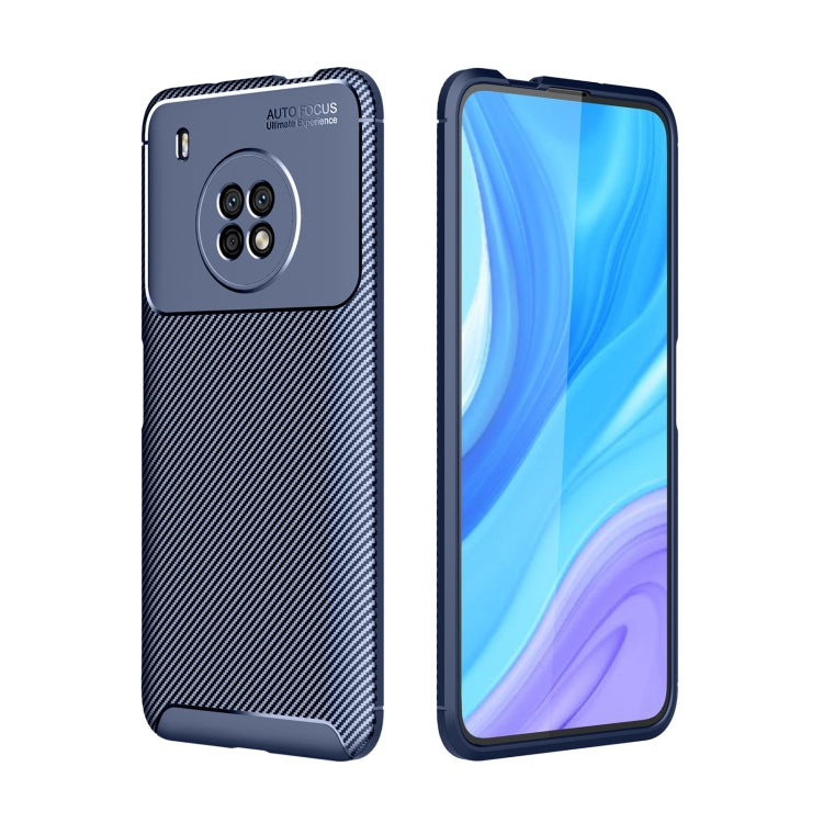 For Huawei Y9a Carbon Fiber Texture Shockproof TPU Case