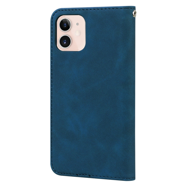 For iPhone 12 mini Frosted Business Magnetic Horizontal Flip PU Leather Case with Holder & Card Slot & Lanyard