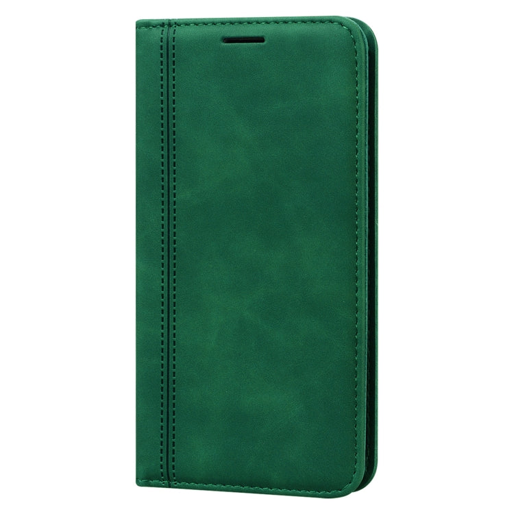 For iPhone 12 mini Frosted Business Magnetic Horizontal Flip PU Leather Case with Holder & Card Slot & Lanyard