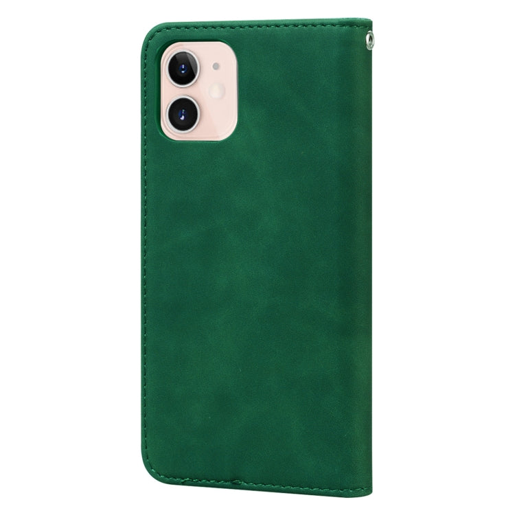For iPhone 12 mini Frosted Business Magnetic Horizontal Flip PU Leather Case with Holder & Card Slot & Lanyard