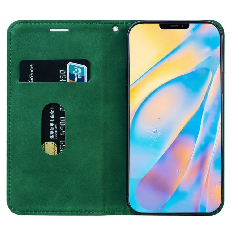For iPhone 12 mini Frosted Business Magnetic Horizontal Flip PU Leather Case with Holder & Card Slot & Lanyard