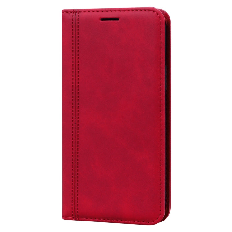 For iPhone 12 mini Frosted Business Magnetic Horizontal Flip PU Leather Case with Holder & Card Slot & Lanyard