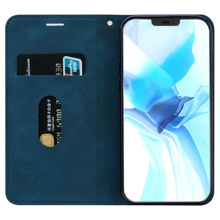 For iPhone 12 / 12 Pro Frosted Business Magnetic Horizontal Flip PU Leather Case with Holder & Card Slot & Lanyard