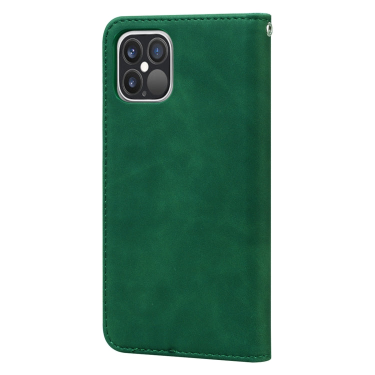 For iPhone 12 / 12 Pro Frosted Business Magnetic Horizontal Flip PU Leather Case with Holder & Card Slot & Lanyard