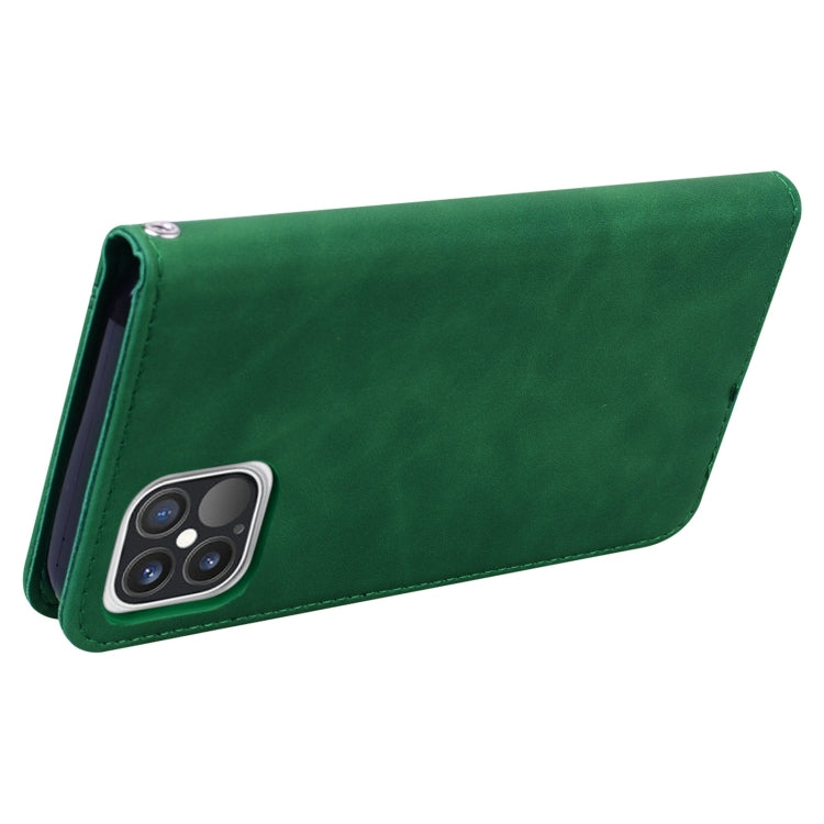 For iPhone 12 / 12 Pro Frosted Business Magnetic Horizontal Flip PU Leather Case with Holder & Card Slot & Lanyard