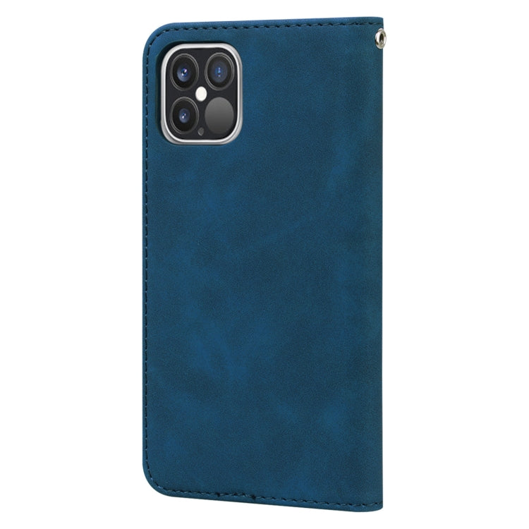 For iPhone 12 Pro Max Frosted Business Magnetic Horizontal Flip PU Leather Case with Holder & Card Slot & Lanyard
