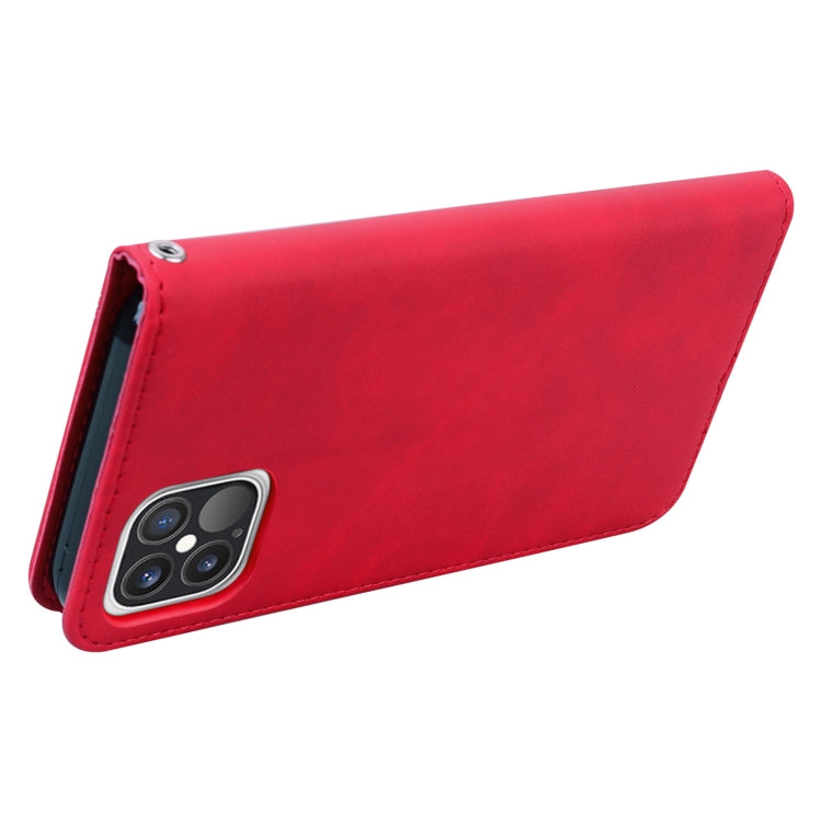For iPhone 12 Pro Max Frosted Business Magnetic Horizontal Flip PU Leather Case with Holder & Card Slot & Lanyard