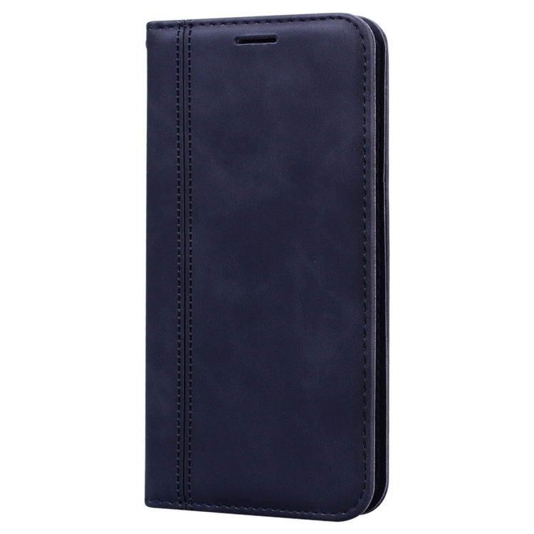 For Huawei P Smart (2020) Frosted Business Magnetic Horizontal Flip PU Leather Case with Holder & Card Slot & Lanyard